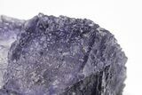 Purple Cubic Fluorite Crystals on Sphalerite - Elmwood Mine #208770-2